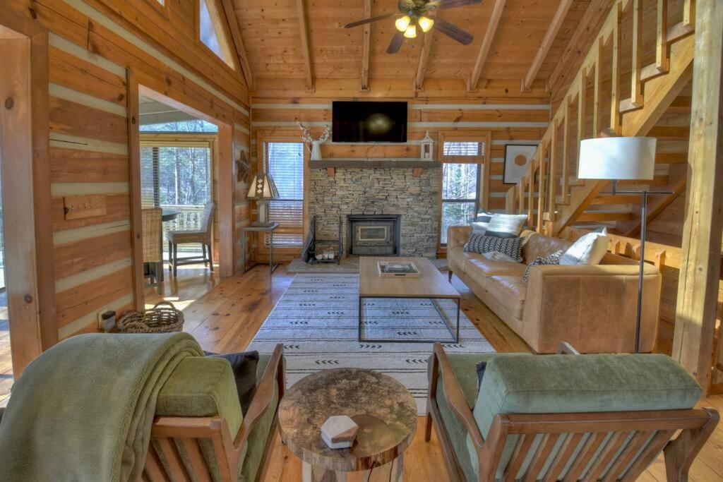 Waywish Waterfront Cabin In Blue Ridge Mountains Экстерьер фото