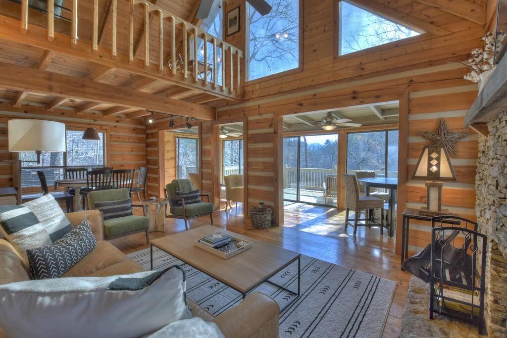 Waywish Waterfront Cabin In Blue Ridge Mountains Экстерьер фото