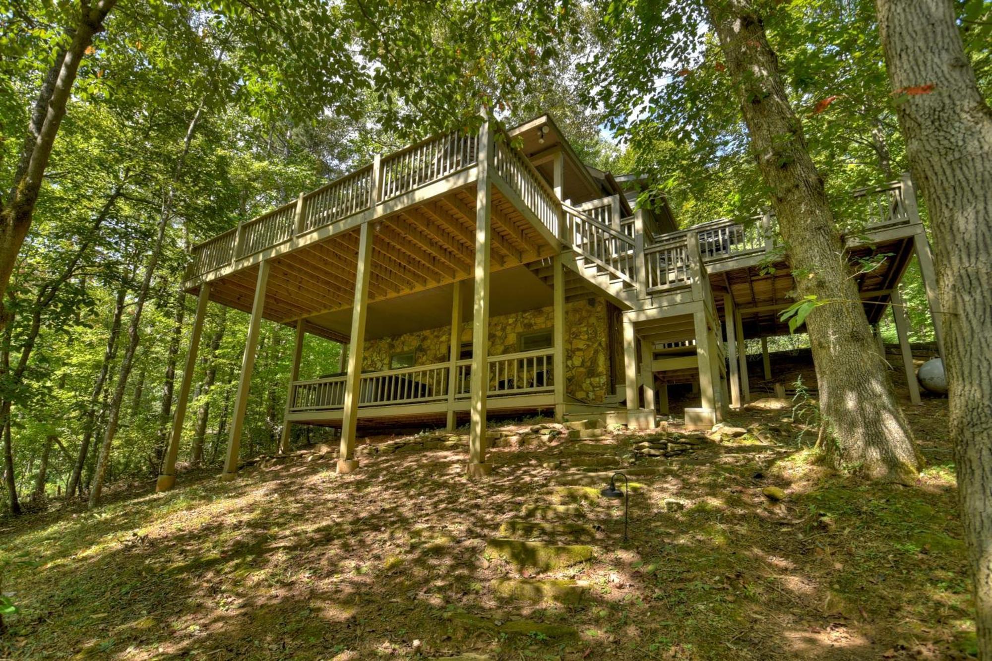 Waywish Waterfront Cabin In Blue Ridge Mountains Экстерьер фото