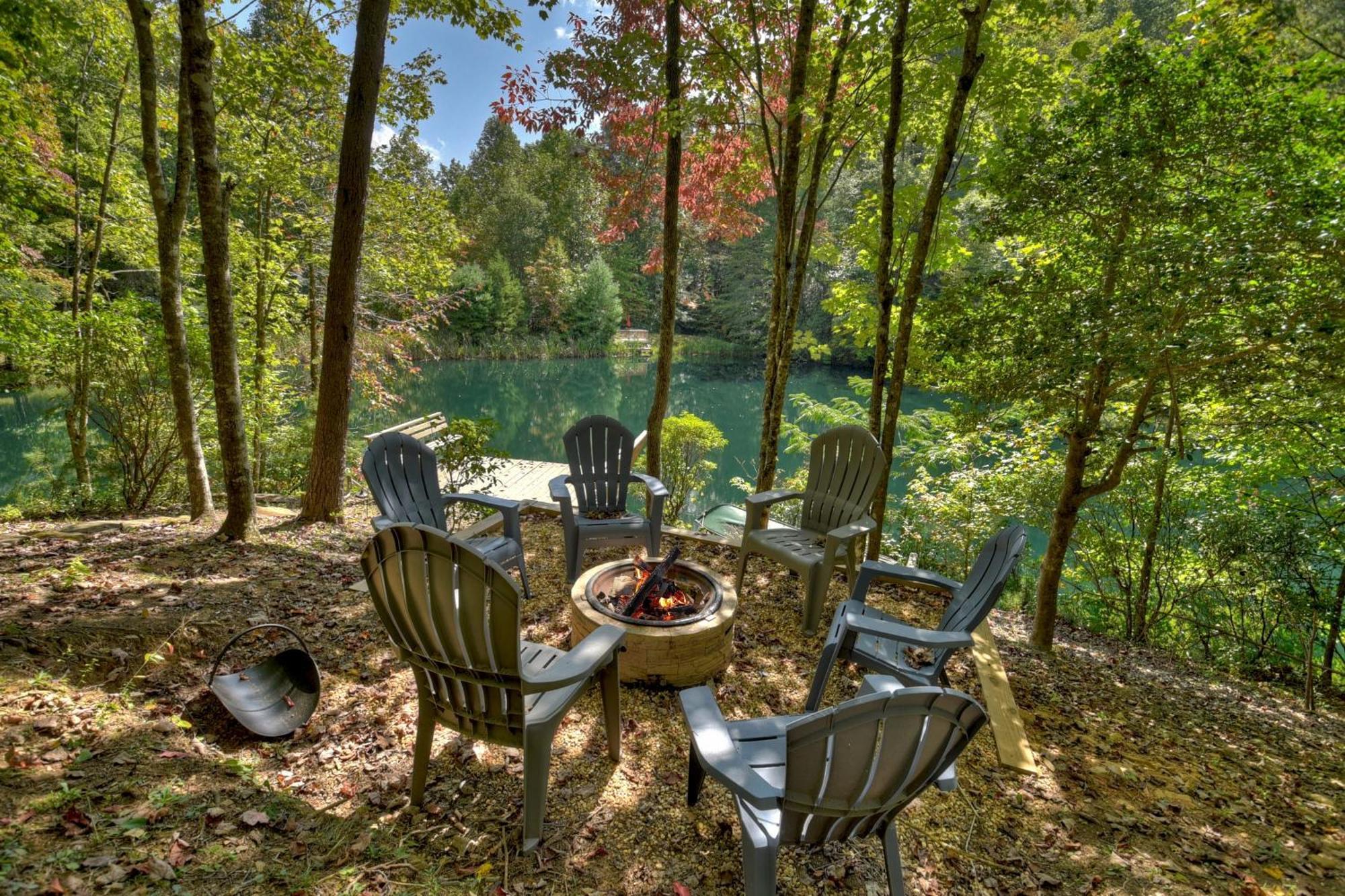 Waywish Waterfront Cabin In Blue Ridge Mountains Экстерьер фото